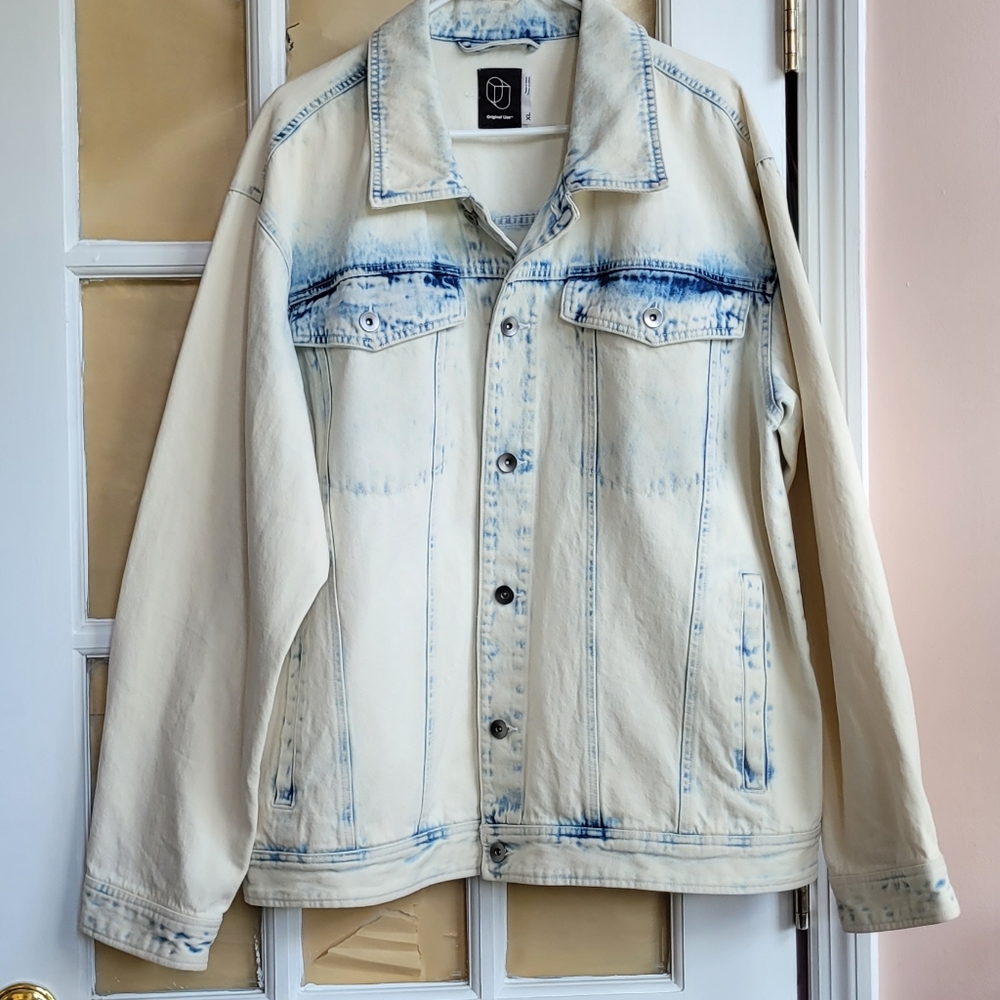 Original Use Stonewashed Denim Jacket Men's Size XL